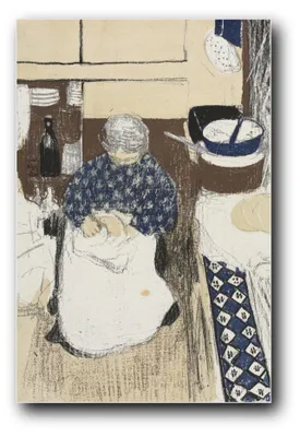 Immagine prodotto di Stampa artistica intitolata "La cuoca in cucina" di Édouard Vuillard – 20x30 cm – non incorniciata