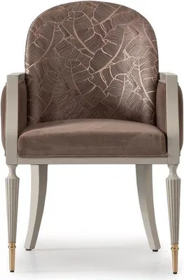 Productafbeelding van Comfortabele fauteuil, design fauteuil, cocktailstoel, bekleed met beige stof