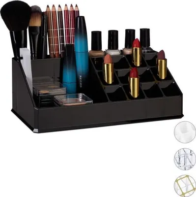 Produktbild von Transparenter Acryl Kosmetik-Organizer, 16 Fächer, 15.6 cm breit, 11.9 cm hoch