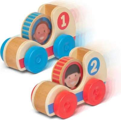 Produktbild von Melissa & Doug Holz-Rennwagen - Kleinkindspielzeug - Entwicklungsspielzeug