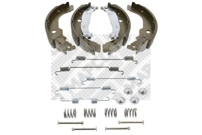 Produktbild von MAPCO Bremsbackensatz Trommelbremse Hinten passend für PEUGEOT 207 (WA, WC) 228mm 8325/1