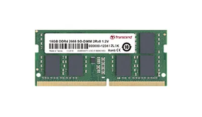 Produktbild von Transcend TS512MSH64V6D, 4 GB, 1 x 16 GB, DDR4, 2666 MHz, 260-pin SO-DIMM
