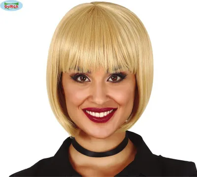 Produktbild von Twenties Bob Perücke Blond Braun Karneval Look Mehrfarbig Stilvolle Peppige Frisur Damen Accessoire Elegante 20er Jahre Mode Fasching Party Thema, Farbe: Gelb