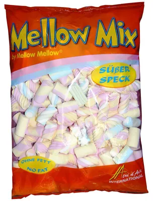 Mellow Mellow Twist Mix weiches buntes getrehtes Marshmellow 1000g