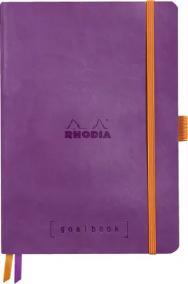Produktbild von Rhodia Goalbook A5 120 Bl 90g weiß, Dot/punktkariert Violett 117579C