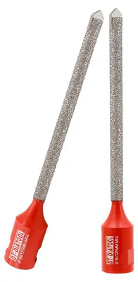 Obrázok produktu pre Diamantové vrtáky 8 mm x 121 mm, 2 karbidové vrtáky určené na murivo a kameň