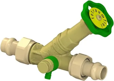 Produktbild von Schlösser Freistromventil 0015871500001 DN 15, 15mm, AG, mit Entleerung, nichtsteigende Spindel