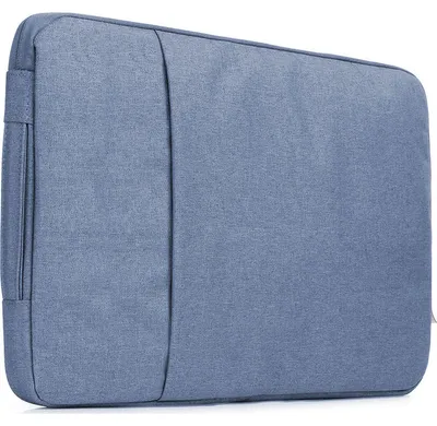Produktbild von Mobigear Denim-Laptop-Schutzhülle mit Reißverschluss, 13 - 14 Zoll, marineblau