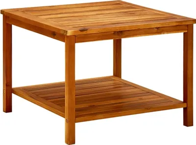 Produktbild von "2026 Promotion" Couchtisch Wohnzimmer - Kaffeetisch - 60x60x45 cm Massivholz Akazie - Sofatisch CC9535