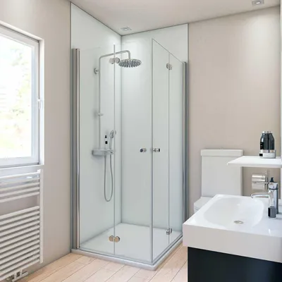 Produktbild von Duschrückwand Weiß 90x210 cm, 5785011000200