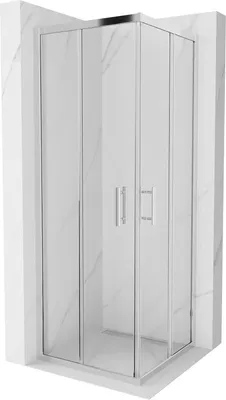 Obrázok produktu pre Mexen Rio štvorcová sprchová kabína 70 x 70 cm, transparentnéné, chrómová - 860-070-070-01-00