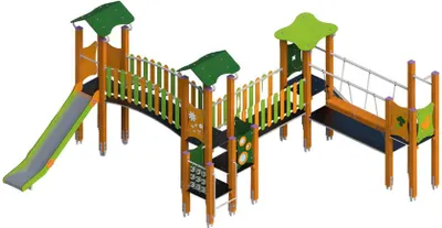 Immagine prodotto di Parco giochi Parco giochi per bambini Area giochi Struttura per arrampicata Scivolo Area avventura