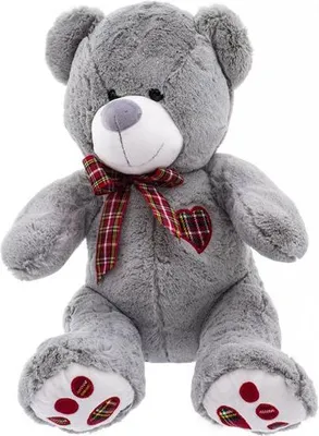 Immagine prodotto di EUROBABY Orsacchiotto grigio in peluche 40 cm - Seduto