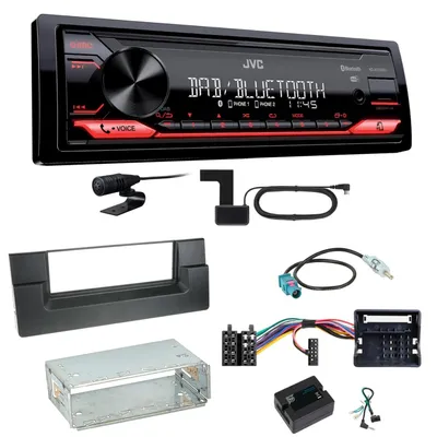 Produktbild von JVC KD-X272DBT Digitalradio Bluetooth USB Einbauset für BMW 5er E39 ab 10/2000