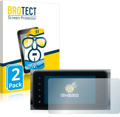 Produktbild von 2x Für Dacia Sandero 2021-2025 Media Display 8" Schutzfolie BROTECT Displayschutz Display Schutz Folie Klar Transparent