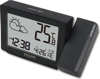 Produktbild von Explore Scientific RPW3001 Digitaler Wecker Schwarz