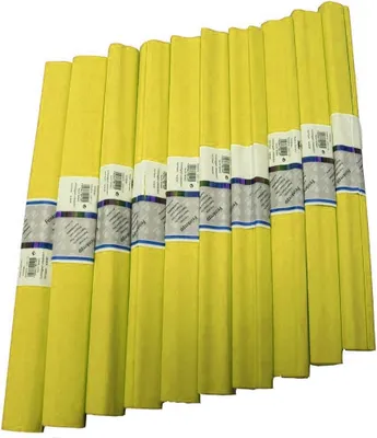 Produktbild von WEROLA Feinkrepp GELB 10 Rollen 50x250cm Rolle