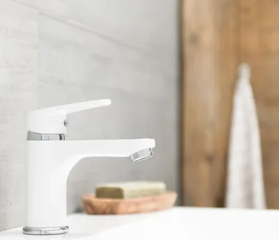 Immagine prodotto di Miscelatore per lavabo SCHÜTTE ALASKA Bianco e cromo
