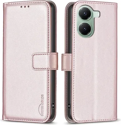 Produktbild von Xiaomi Poco X7 Pro Hülle - BINFEN Klapphülle - Roségold