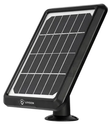 Produktbild von LUVISION Solarpanel Solarkollektor für Akku Überwachungskamera schwarz