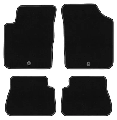 Productafbeelding van Velours automatten voor Kia Picanto I 2003-2011 (hatchback) – 4-delig, zwart, op maat – Wielganizator BASIC