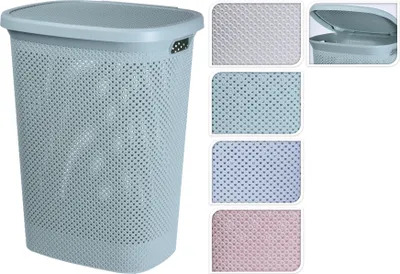 Produktbild von Wäschekorb aus Kunststoff 60 Liter grün