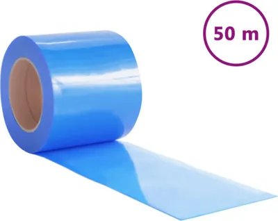 Produktbild von vidaXL Türvorhang Blau 200x1,6 mm 50 m PVC