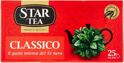 Produktbild von 6x Star the Classico tè tea box 25 Teebeutel 37,5g Italienisch tea Schwarztee