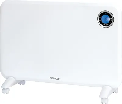 Obrázek produktu pro SENCOR SCF 3200WH Digitální teplovzdušný konvektor, 2 stupně nastavení topného výkonu – 750/1500 W termostat s detekcí otevřeného okna/dveří, týdenní časový spínač, dětská pojistka