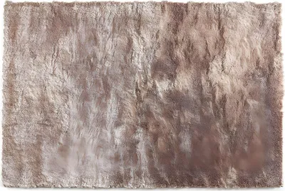 Produktbild von DOLCE grau-brauner Zottelteppich mit beigem Glanz - sehr weich - 200 x 290 cm
