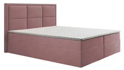 Produktbild von Modernes Polsterbett Bett Betten Ehebett Bettgestell Doppelbett 160x200 Rosa