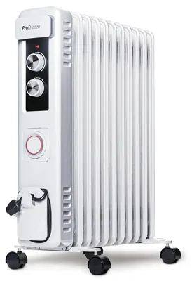 Imagen del producto de Calentador eléctrico de aceite - 2500 W de potencia - Blanco - Radiador portátil