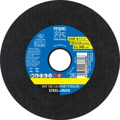 Produktbild von PFERD TOOLS Trennscheibe EHT gerade Startlinie START STEELOX für Stahl/Edelstahl 1,6mm breit