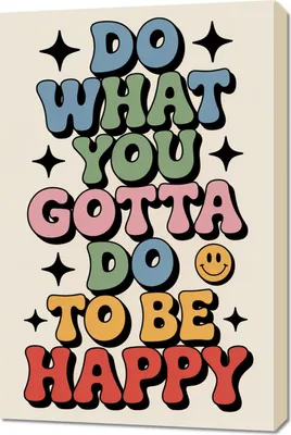 Produktbild von Bild 60x90cm Motivationsaffirmation Retro Vintage Für Das Wohnzimmer Do What You
