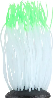 Produktbild von Simulation künstliche Silikonsee Anemone Korallenschmuck für Aquarium -Fischtankdekor (grün)