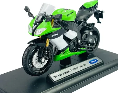 Produktbild von Welly '09 Kawasaki Ninja ZX-10R 1:18 11cm Motorrad Neu im Kasten Die Cast Modell 12809