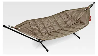 Produktbild von Headdemock Taupe | Hängematte für Zwei mit Gestell | Für den Außenbereich geeignet | 270 x 138 cm