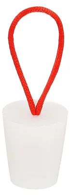 Konusstecker aus Silikon, 17–23 mm, weiß, 1 Stück