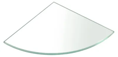 Produktbild von Sapho Eckablage, Quadrant 200x200x8mm, Klarglas