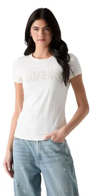 Immagine prodotto di Maglietta da donna Guess, modello Art W5GI04 J1314, color crema, taglia X-Large