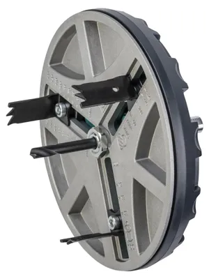 Produktbild von wolfcraft GmbH 1 AH 45-130 - Lochsäge verstellbar, Adapter für Lochsäge, Schwarz, Grau, 13 cm