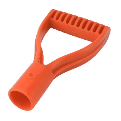 Produktbild von Spatenstiel aus Kunststoff, 32 mm Innendurchmesser, D-Griff, Ersatzstiel für Schneeschaufeln, Graben, Rechen, Orange