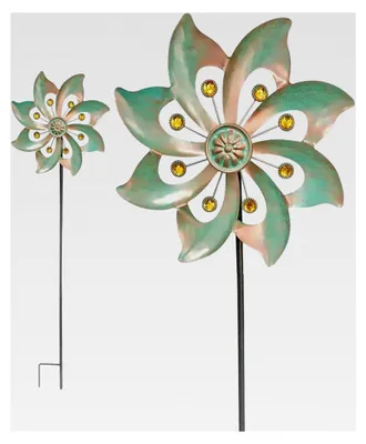 Produktbild von Gartenstecker Windrad Metall Windmühle 24X24X4 cm