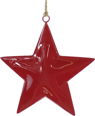 Produktbild von POSIWIO Weihnachtssternanhänger Rot Ø ca. 12,5 cm - Metall