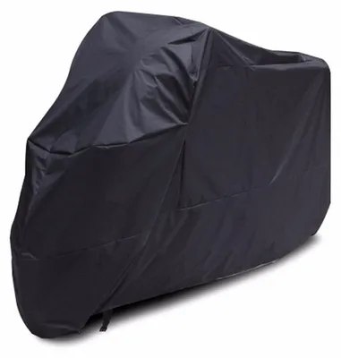 Image de Housse de protection pour moto - Imperméable - Noire - 295 x 110 x 140 cm