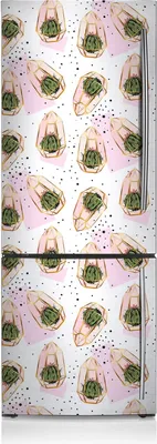 Produktbild von Magnetfolie Magnete Küche Kühlschrank Dekoration 70x190 cm - Kaktusbeschaffenheit.