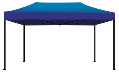 Image de Tente de Kebon/gazebo pour le chapiteau se pliant imperméable du jardin 3X4.5 Mt pour des foires et des marchés couleur bleue