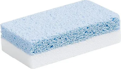 Produktbild von Peggy Sage Bimsstein für Maniküre und Pediküre, Weiß/Blau, 1 Stück