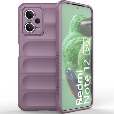 Produktbild von Redmi Note 12 5G Hülle, Weich TPU Silikon Stossfest Anti-rutsch Schutzhülle für Xiaomi Redmi Note 12 5G Lila