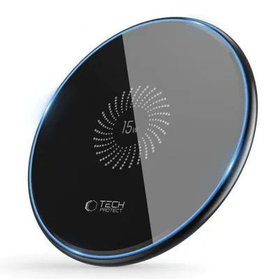 Produktbild von Tech-Protect QI15W-C1: Kabelloses Ladegerät 15W - Schwarz KP41483